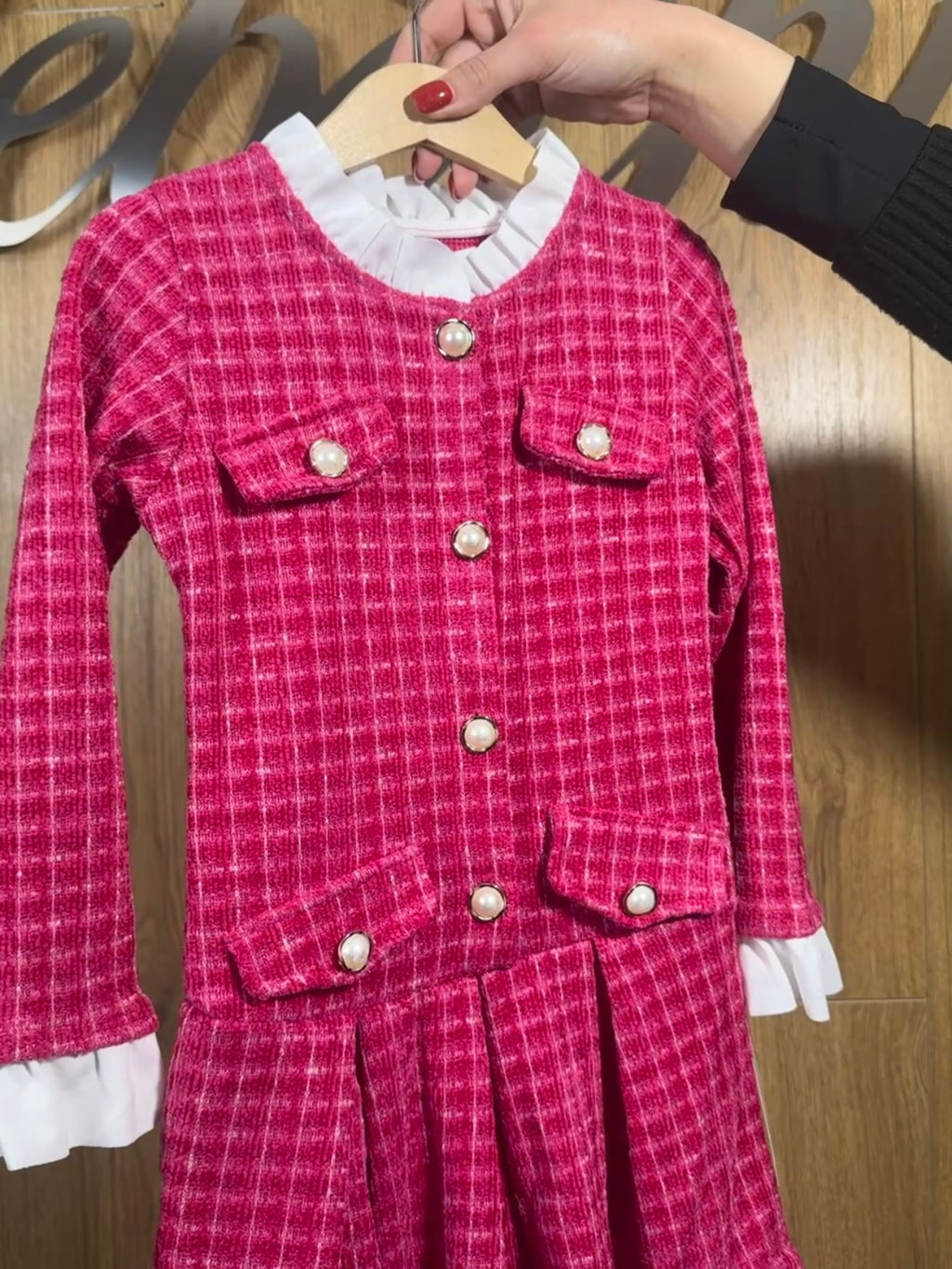 Vestito chic tweed