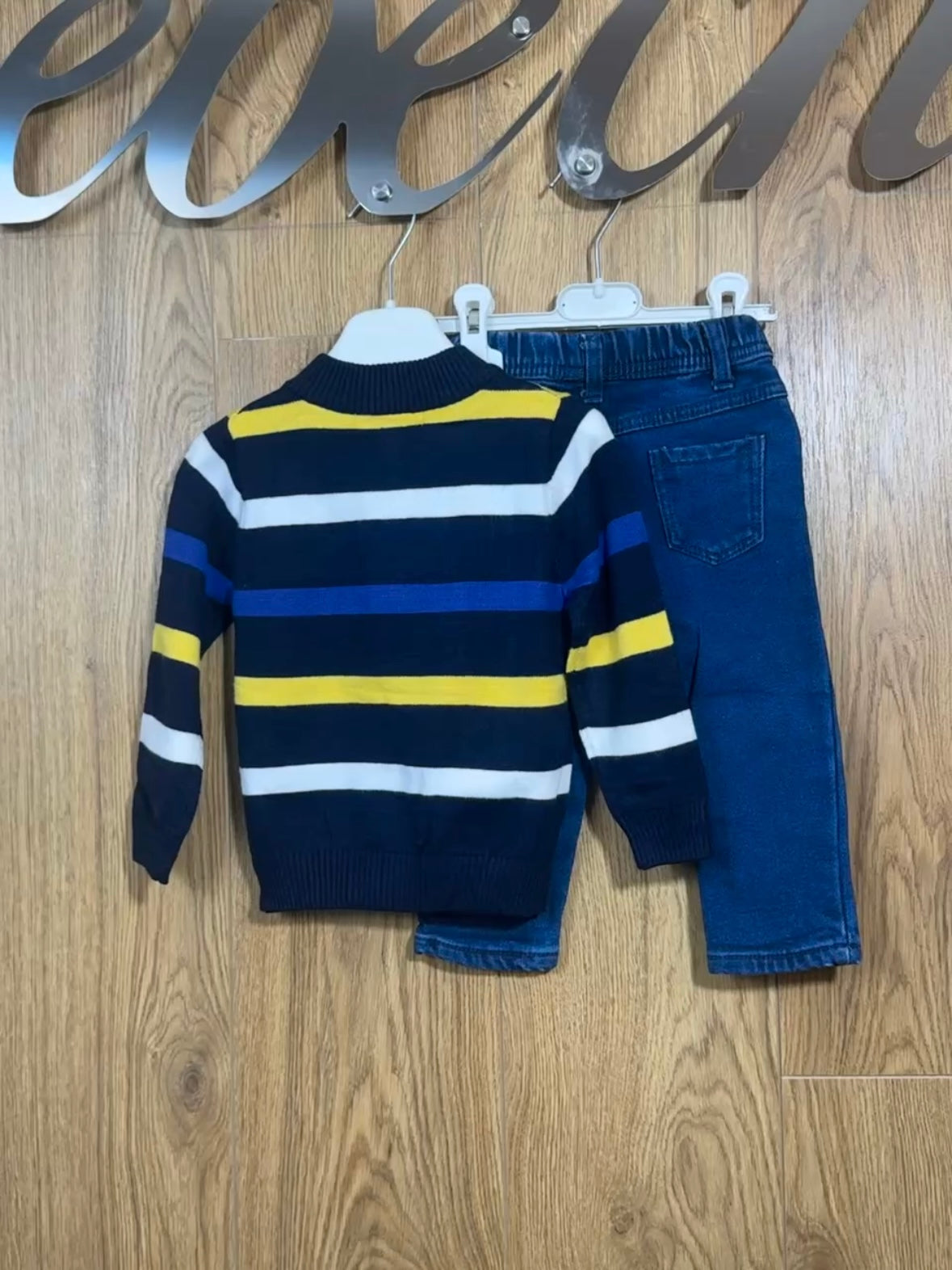 Set Maglia a Righe & Denim