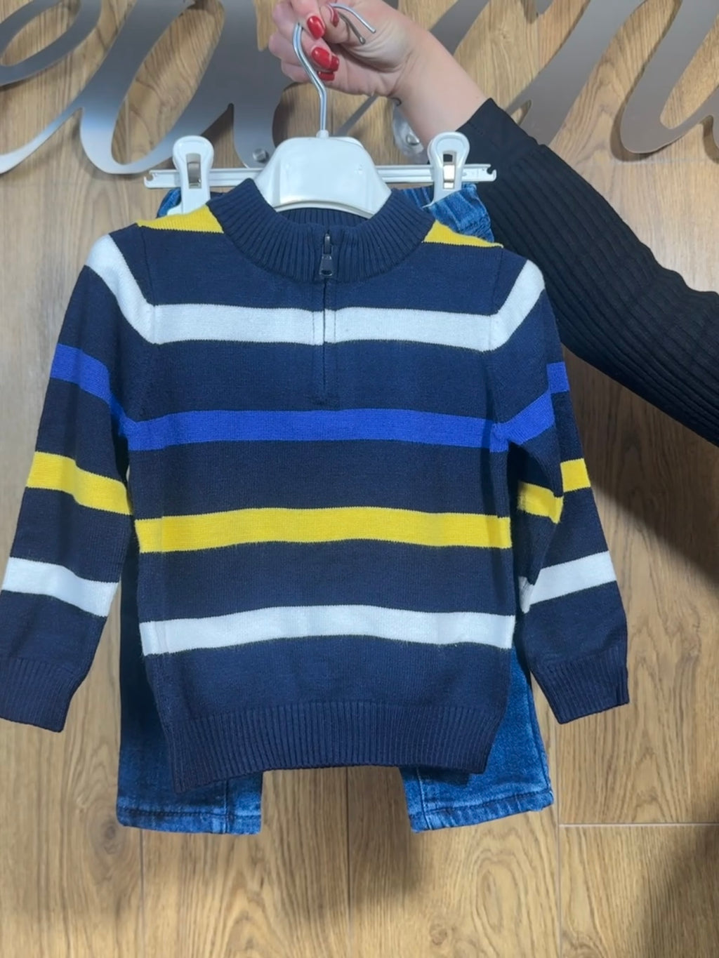 Set Maglia a Righe & Denim