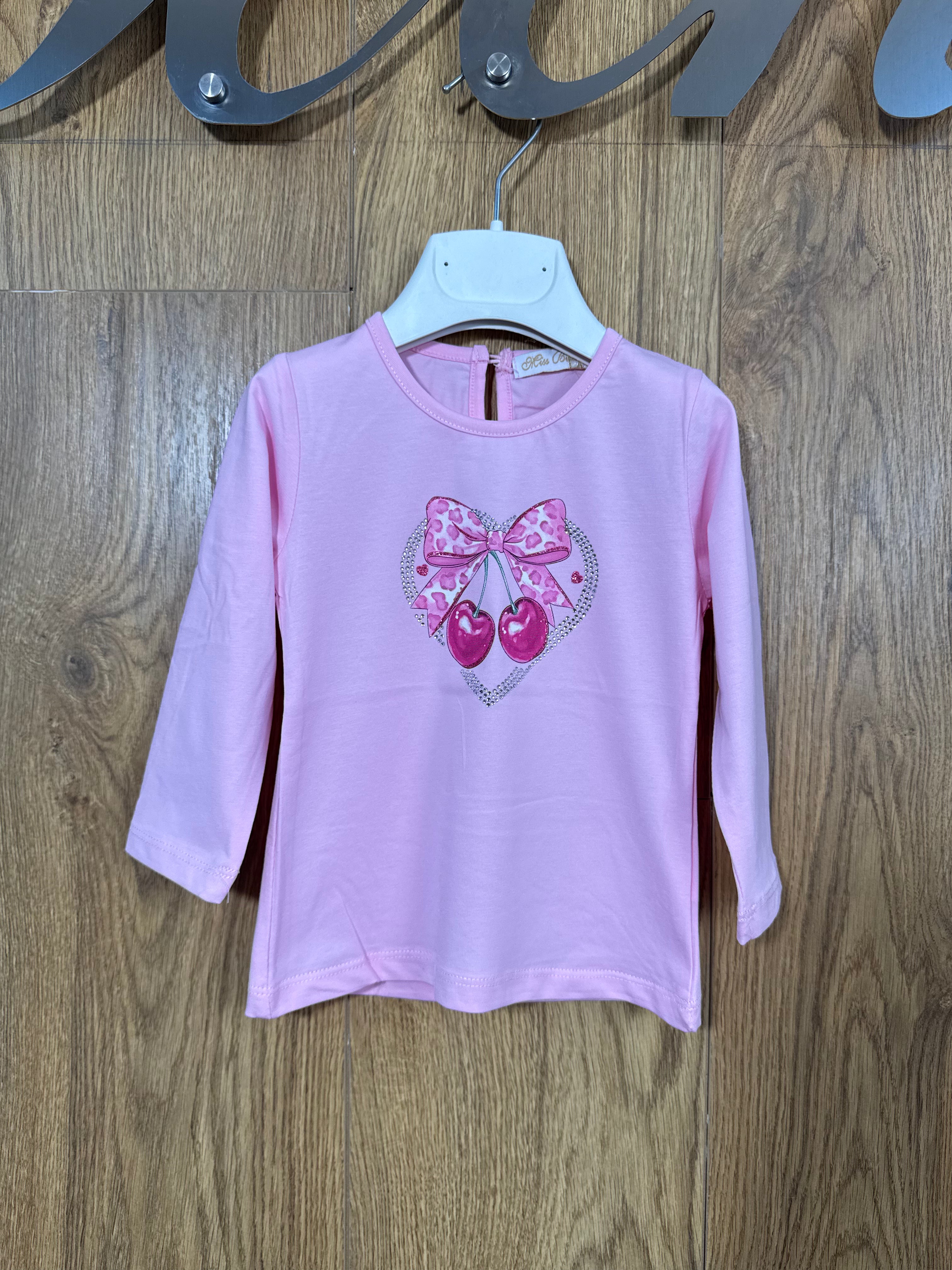 Maglia "Sweet Cherry" con Strass