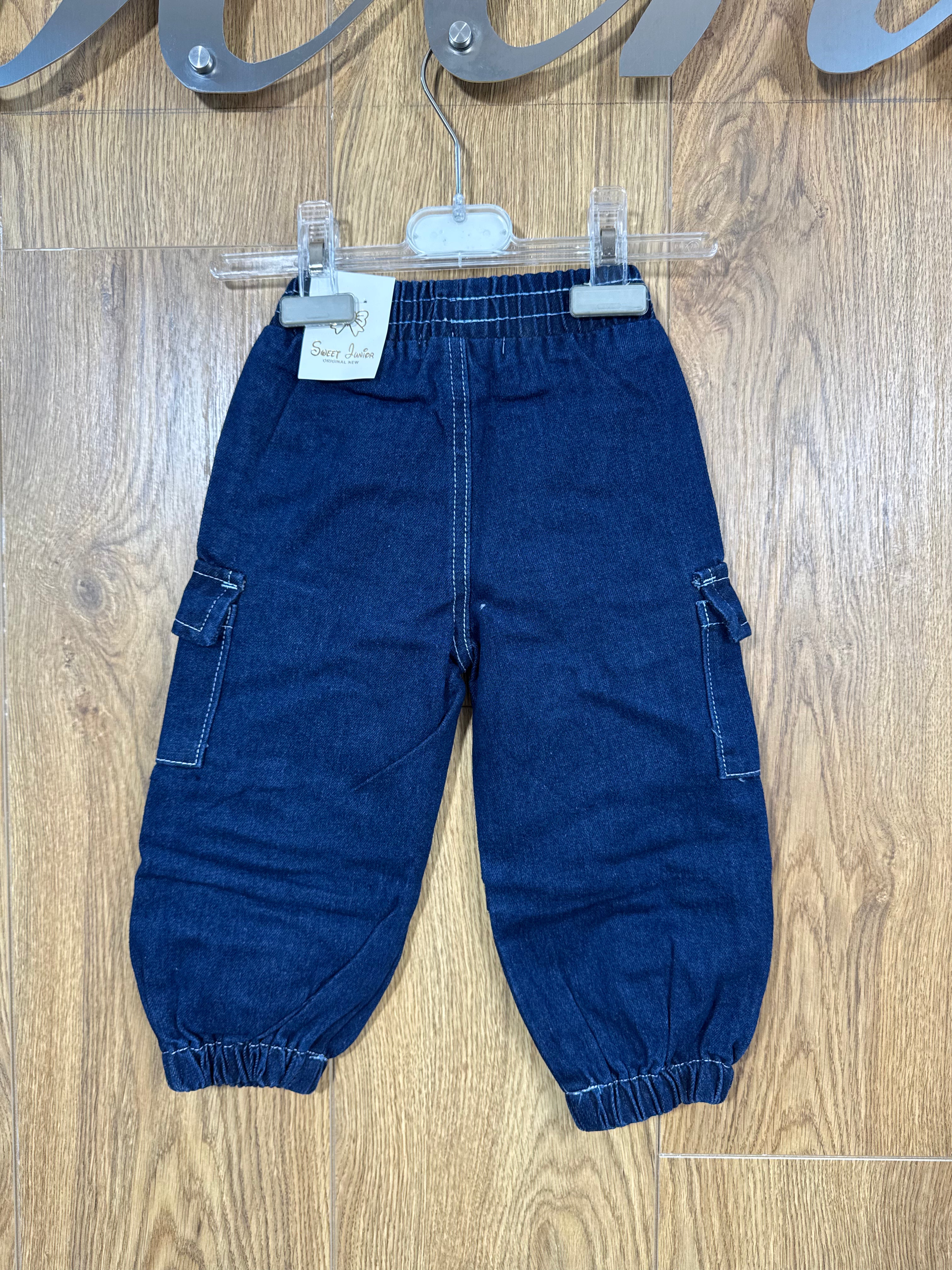 Jeans Neonata Cargo