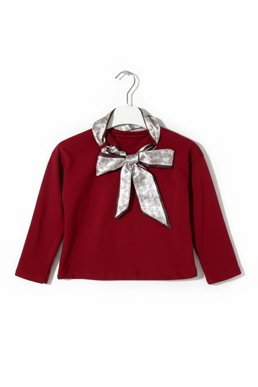 Maglia Elegante con Foulard