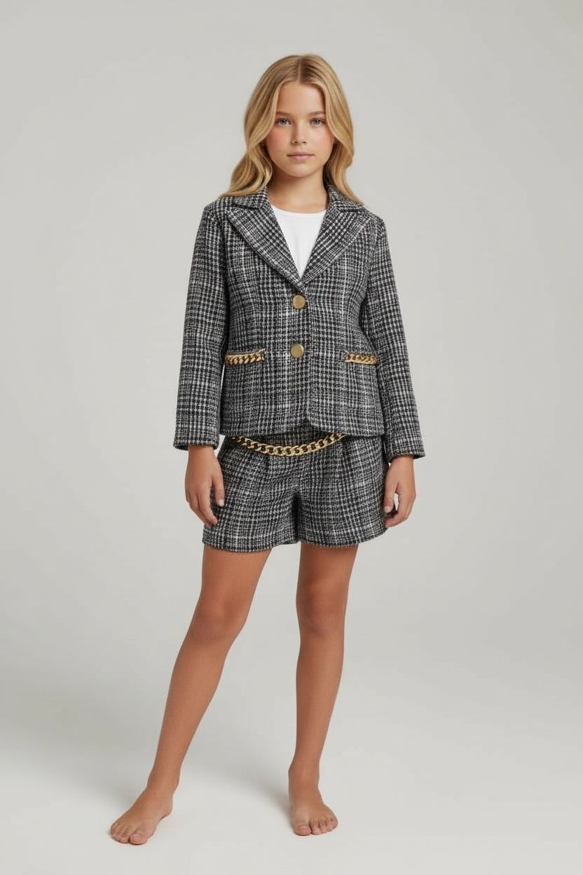 Tailleur bimba con pantaloncino